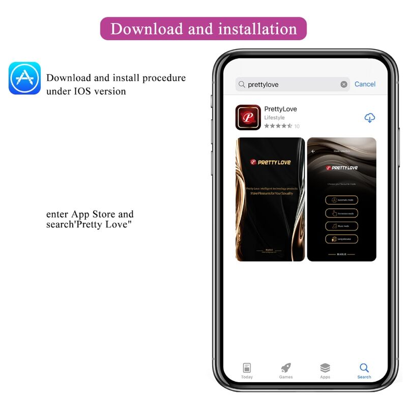 PRETTY LOVE - NYMPH VIBRATING EGG APP-CONTROLLED PURPLE
