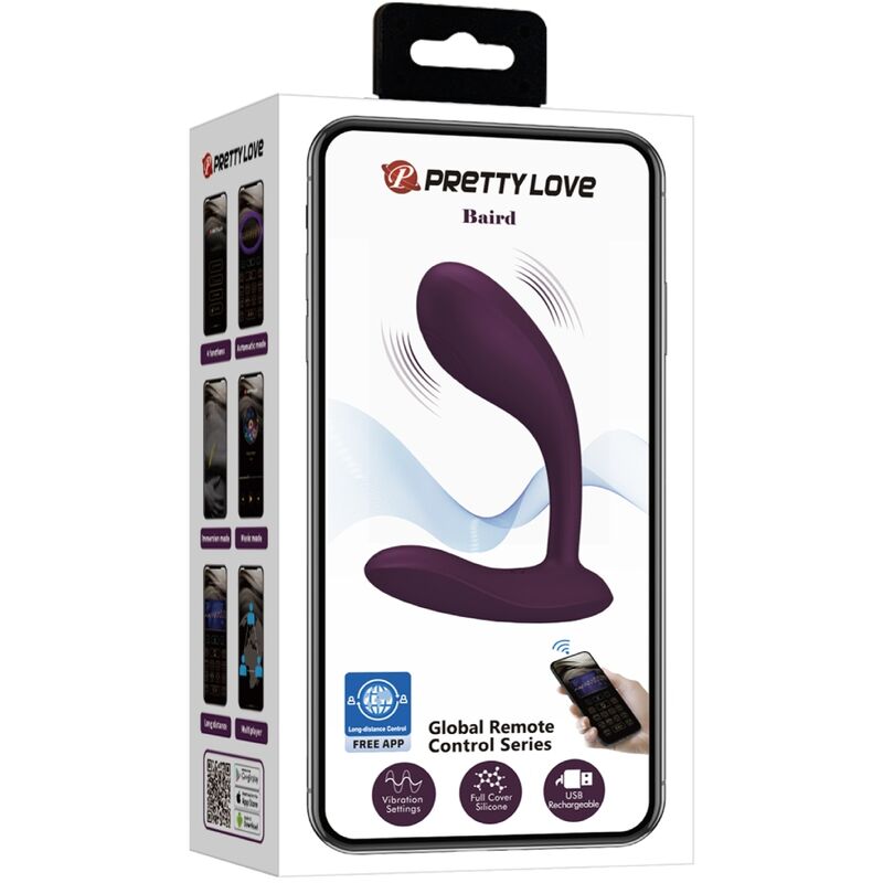 PRETTY LOVE - BAIRD G-SPOT 12 VIBRATIONS RECHARGEABLE APPLICATION VIOLET