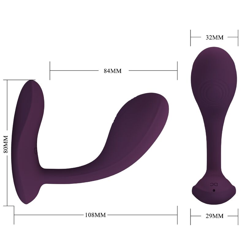 PRETTY LOVE - BAIRD G-SPOT 12 VIBRATIONS RECHARGEABLE APPLICATION VIOLET
