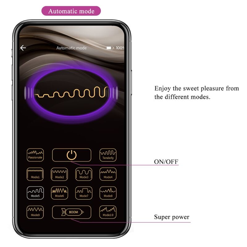 PRETTY LOVE - BAIRD G-SPOT 12 VIBRATIONS RECHARGEABLE APPLICATION VIOLET