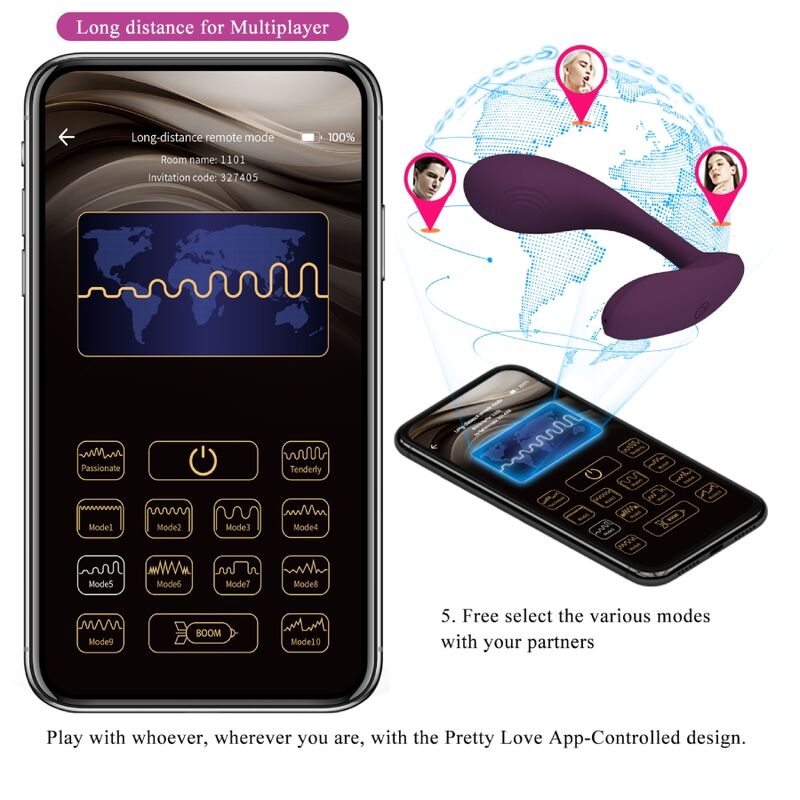 PRETTY LOVE - BAIRD G-SPOT 12 VIBRATIONS RECHARGEABLE APPLICATION VIOLET