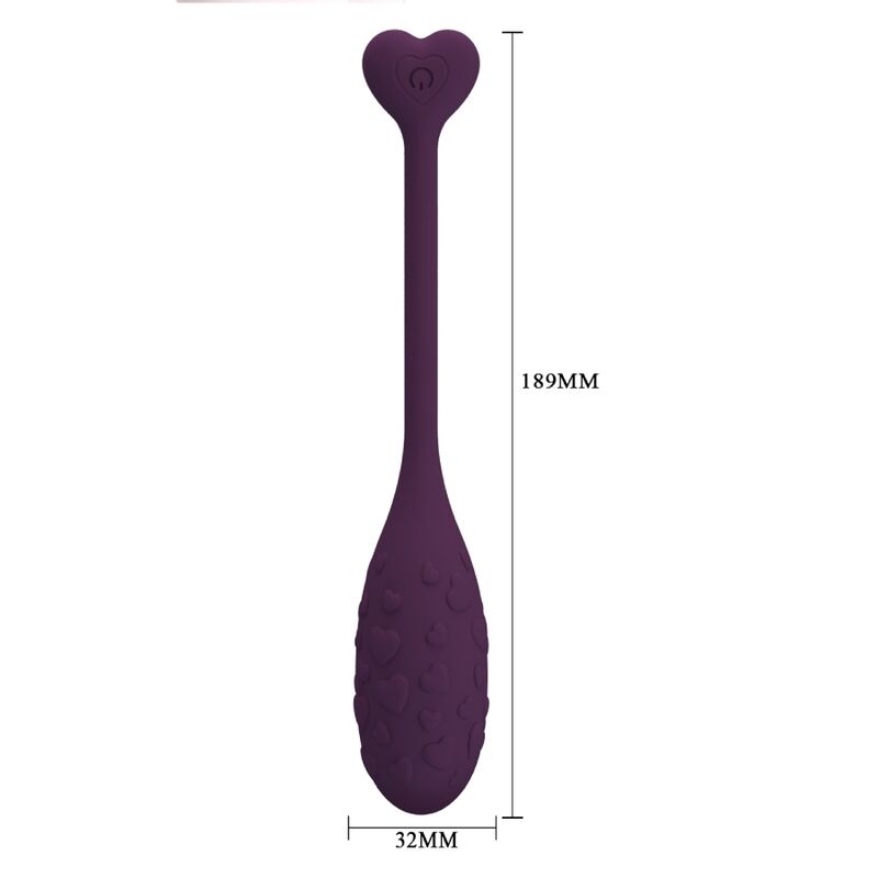 PRETTY LOVE - FISHERMAN APP-CONTROLLED VIBRATING EGG PURPLE