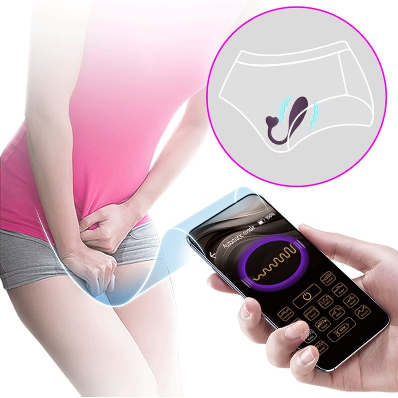 PRETTY LOVE - FISHERMAN APP-CONTROLLED VIBRATING EGG PURPLE