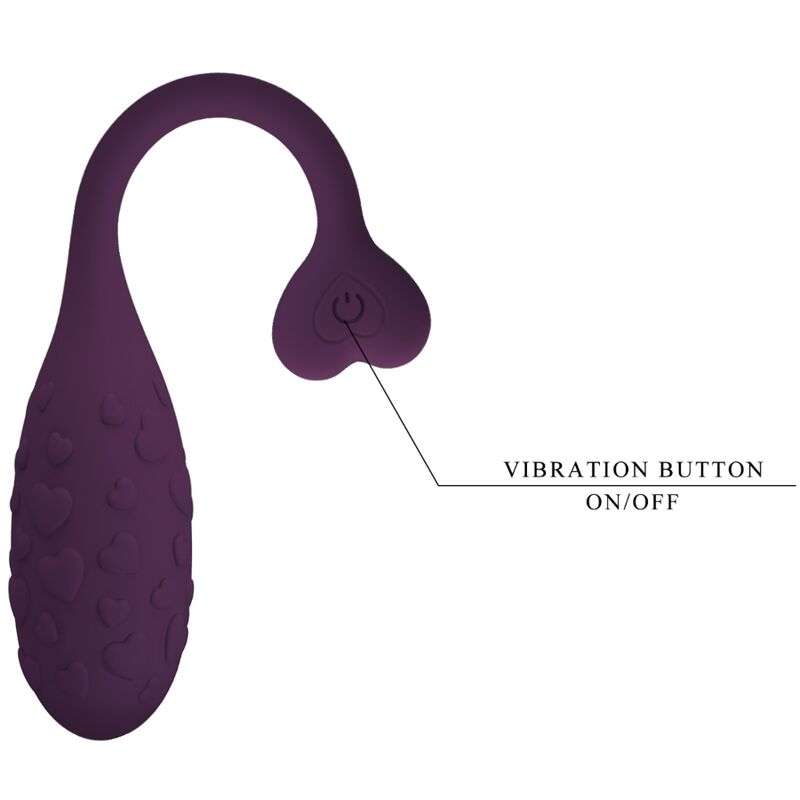 PRETTY LOVE - FISHERMAN APP-CONTROLLED VIBRATING EGG PURPLE