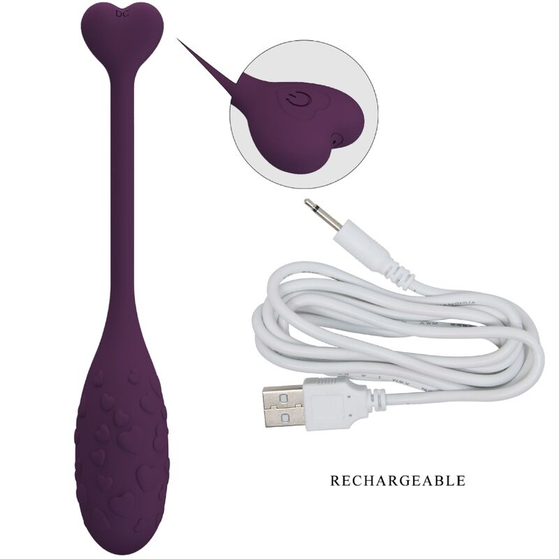 PRETTY LOVE - FISHERMAN APP-CONTROLLED VIBRATING EGG PURPLE