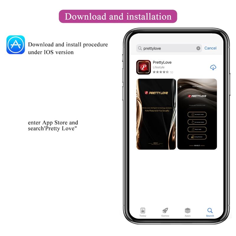 PRETTY LOVE - ŒUF VIBRANT VIOLET CONTRÔLÉ PAR APPLICATION FISHERMAN