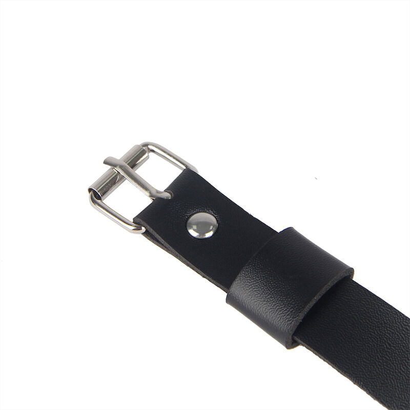 SUBBLIME - HARNAIS DE JAMBE EN CUIR AVEC CHAÎNE NOIR TAILLE UNIQUE