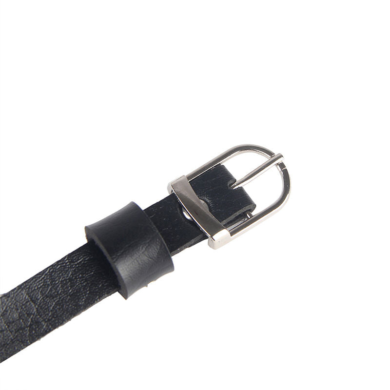 SUBBLIME - HARNAIS DE POITRINE EN CUIR CHAÎNES NOIR TAILLE UNIQUE