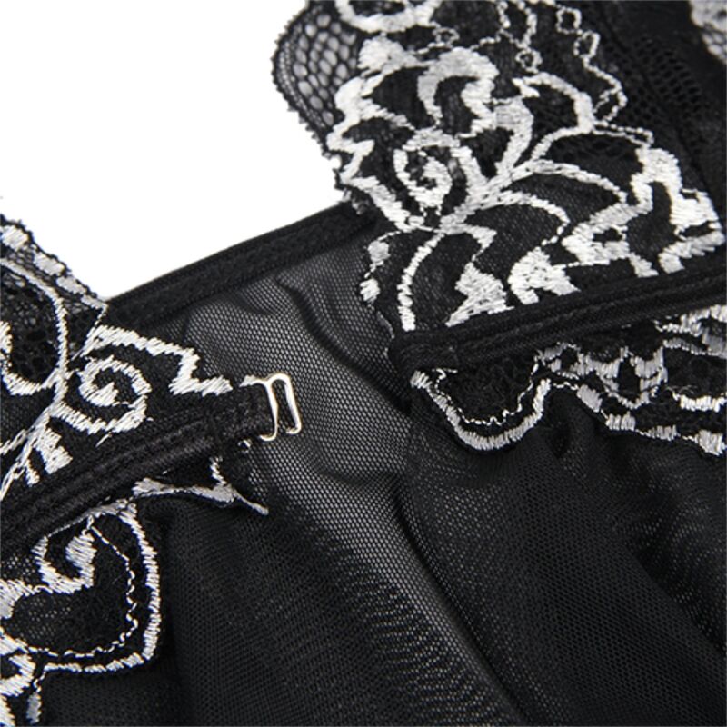 SUBBLIME - BABYDOLL STOFF TÜLL BRUST SPITZE L/XL