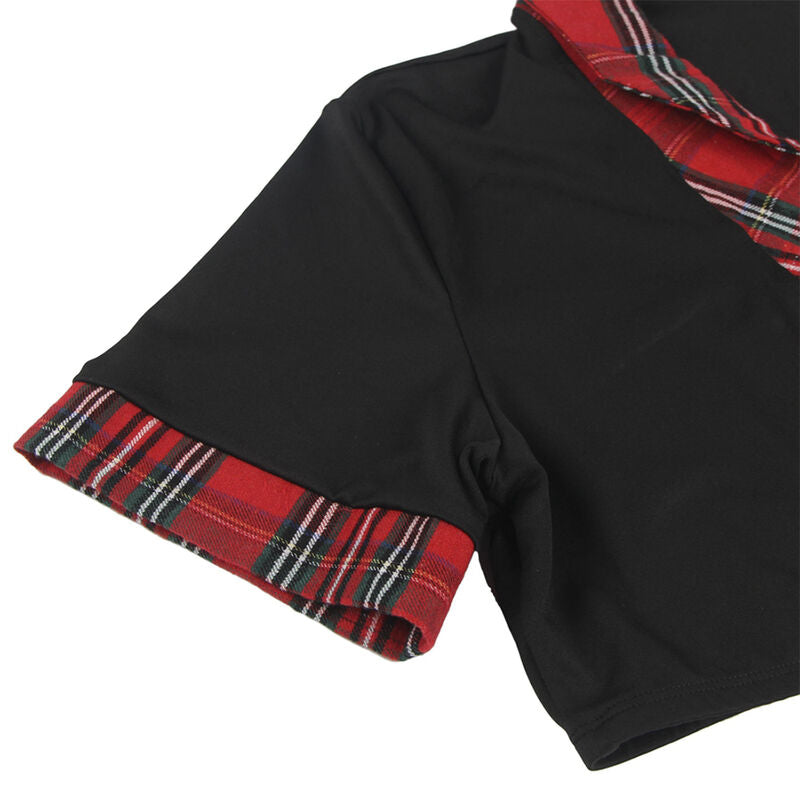 SUBLIEM - SEXY SCHOOLMEISJESKOSTUUM MET TOP L/XL