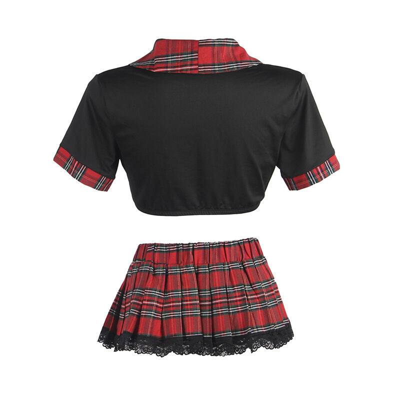 SUBLIEM - SEXY SCHOOLMEISJESKOSTUUM MET TOP L/XL