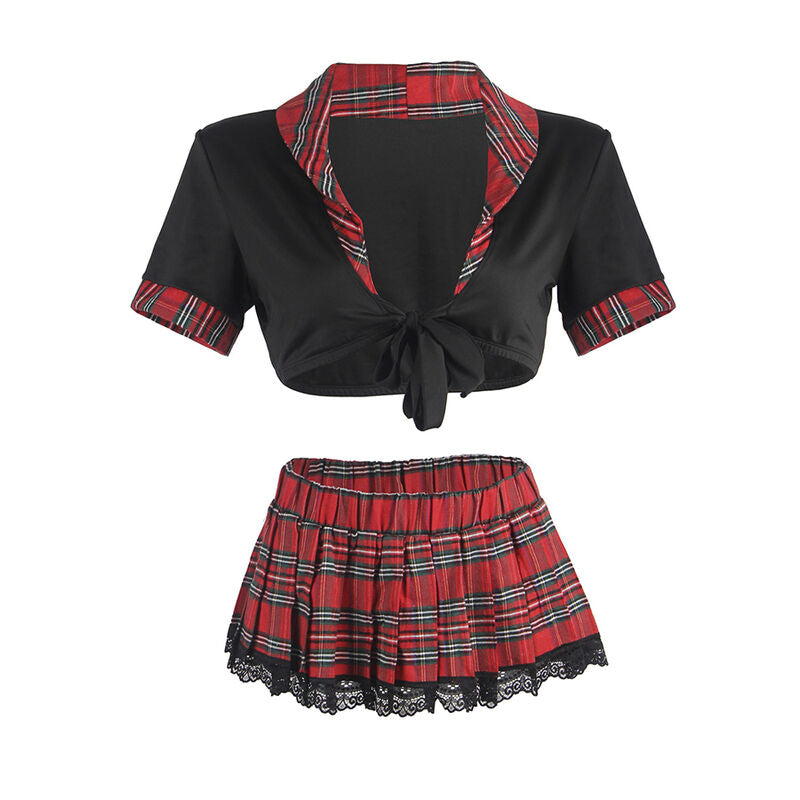 SUBLIEM - SEXY SCHOOLMEISJESKOSTUUM MET TOP L/XL