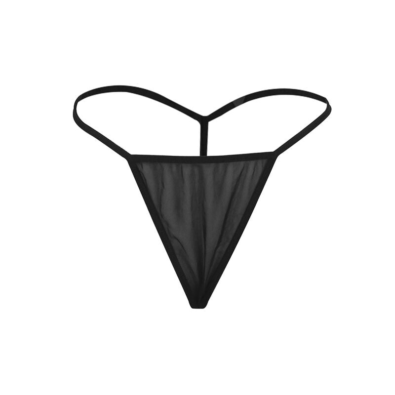 SUBBLIME - BABYDOLL TULLE AVEC DENTELLE ET DÉTAIL FLEURI NOIR L/XL