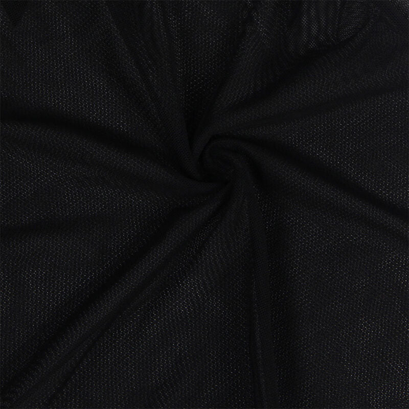 SUBBLIME - BABYDOLL-TÜLLSTOFF MIT SPITZE UND BLUMENDETAIL SCHWARZ L/XL