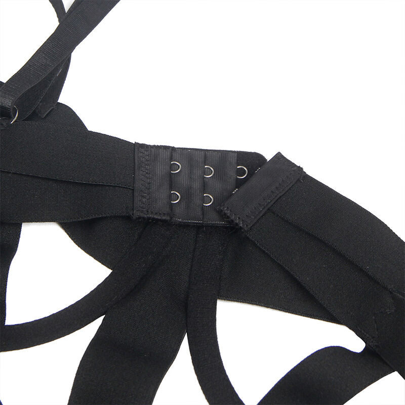 SUBBLIME - SEXY BODYSUIT MET UITSPARINGEN ZWART L/XL