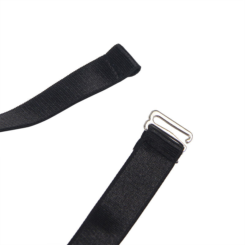 SUBLLIME - TRANSPARANTE HOUDERS JURK ZWART L/XL