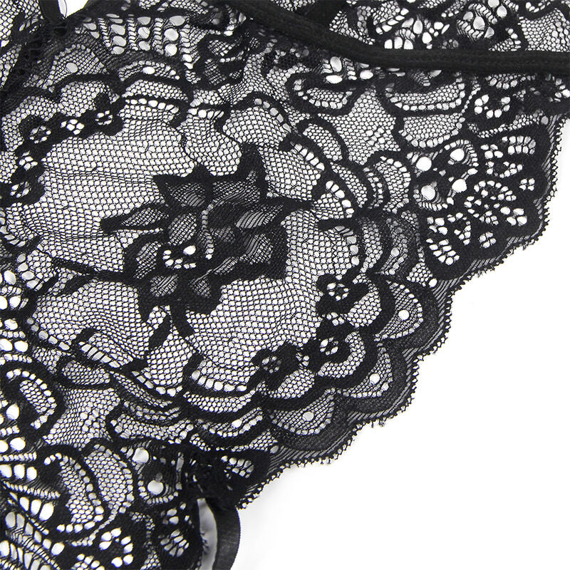 SUBBLIME - BODY DENTELLE COSTUME DE POLICE NOIR L/XL