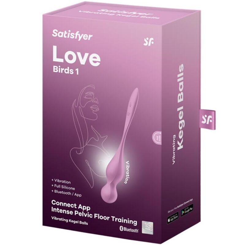 SATISFYER - Boules de Kegel vibrantes Love Birds roses