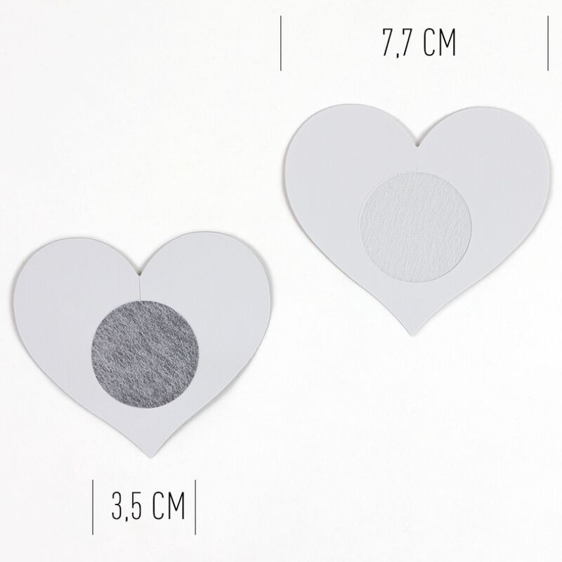 SECRET PLAY - WOW TITS ! Cache-tétons à motif cœur