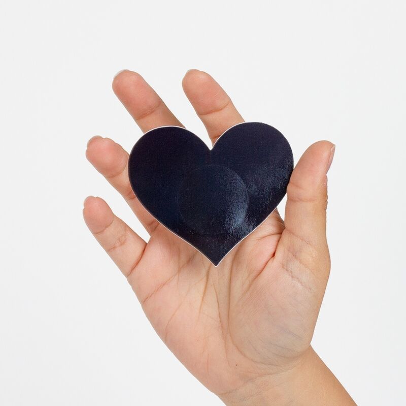 SECRET PLAY - WOW TITS ! Cache-tétons à motif cœur