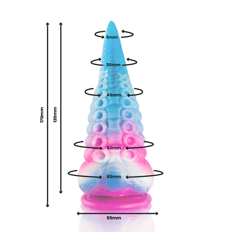 EPIC - PHORCY'S BLUE TENTACLE DILDO, SMALL SIZE