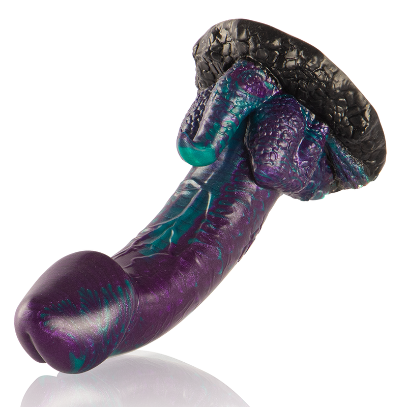 EPIC - BASILISK DILDO DOUBLE PLAISIR ÉCAILLEUX, PETITE TAILLE