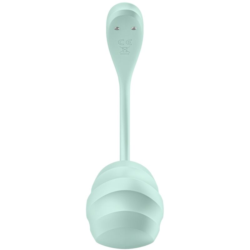 SATISFYER - STIMULATEUR DE POINT G SMOOTH PETAL EAU VERT APPLICATION GRATUITE