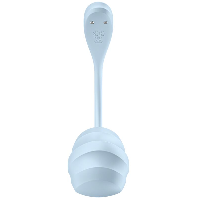 SATISFYER - STIMULATEUR DE POINT G SMOOTH PETAL BLEU CIEL APPLICATION GRATUITE