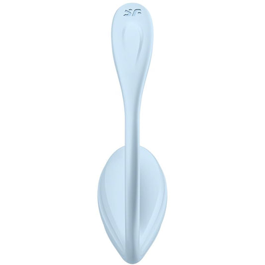 SATISFYER - STIMULATEUR DE POINT G SMOOTH PETAL BLEU CIEL APPLICATION GRATUITE