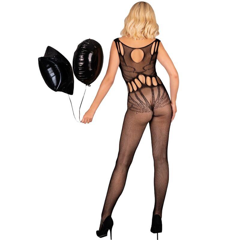 LIVCO CORSETTI FASHION - AMAHIL BODYSTOCKING MET KRUIS ZWART ONE SIZE
