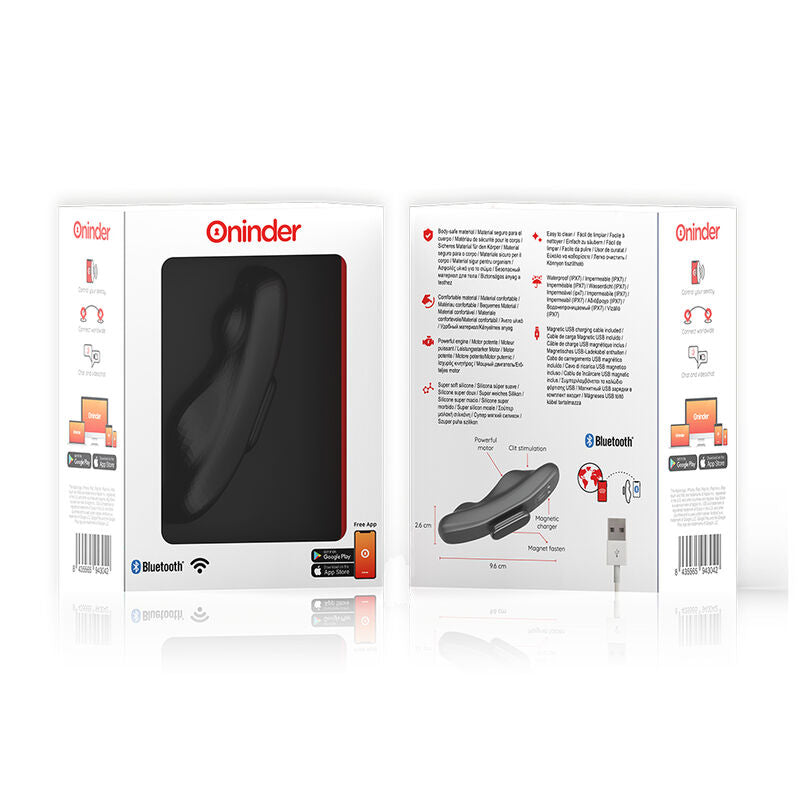 ONINDER - MANILA PANTY RECHARGEABLE VIBRATOR 9 SPEEDS 9.6 CM X 2.6 CM - FREE APP