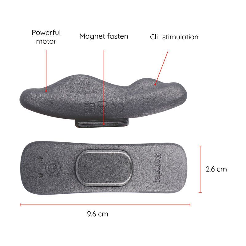 ONINDER - MANILA PANTY VIBRATEUR RECHARGEABLE 9 VITESSES 9,6 CM X 2,6 CM - APPLICATION GRATUITE