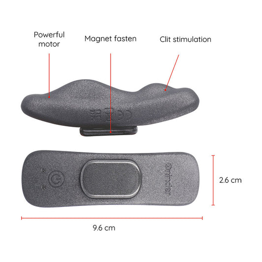 ONINDER - MANILA PANTY VIBRATEUR RECHARGEABLE 9 VITESSES 9,6 CM X 2,6 CM - APPLICATION GRATUITE