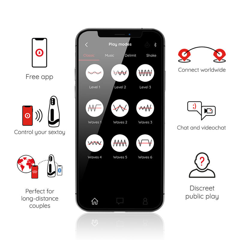 ONINDER – MASTURBATEUR RECHARGEABLE POUR HOMME SEOUL 10 VITESSES – APPLICATION GRATUITE