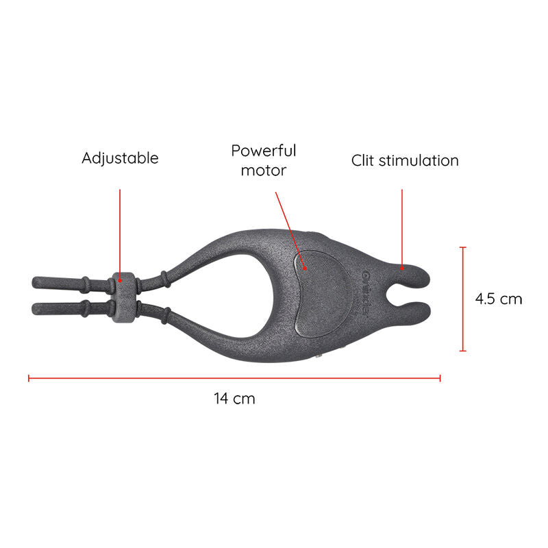 ONINDER - PAMPA ANNEAU VIBRATEUR RÉGLABLE RECHARGEABLE AVEC STIMULATEUR DE CLITORIS 10 VITESSES - APPLICATION GRATUITE