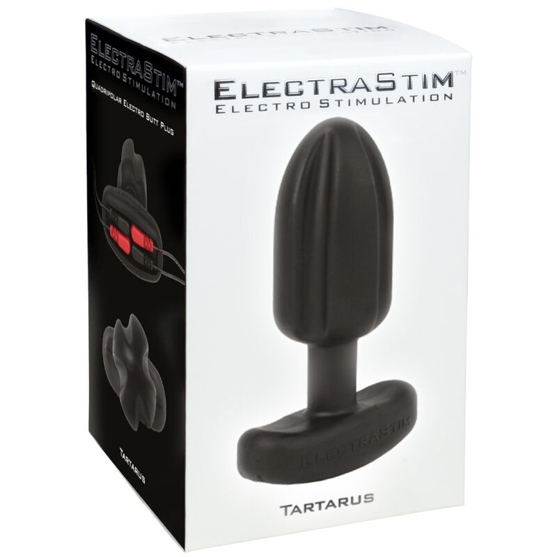 ELECTRASTIM - PLUG ANAL TARTARUS QUADRIPOLAIRE SILICONE NOIR