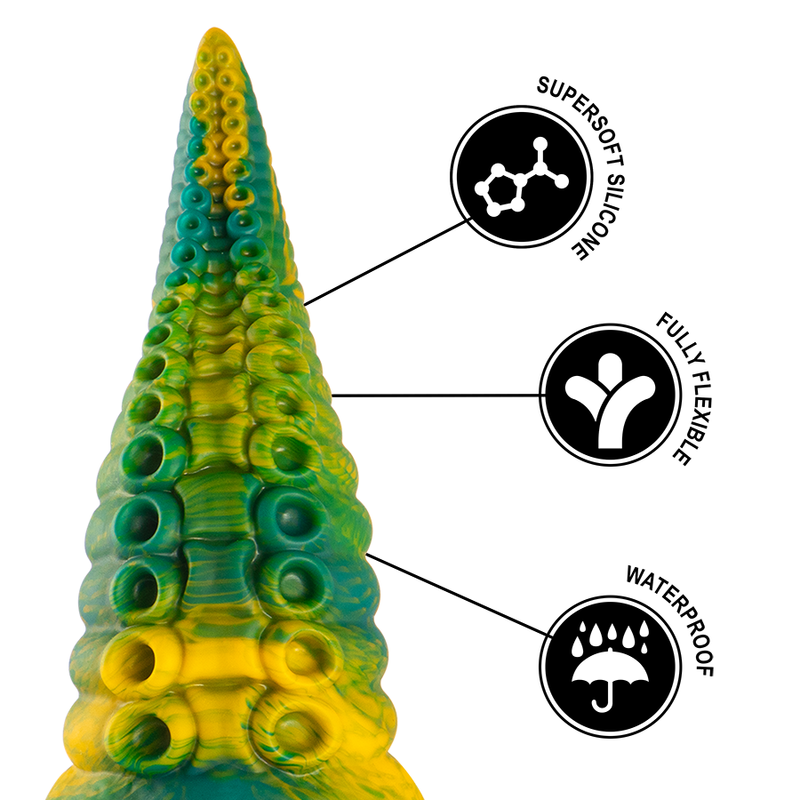 EPIC - CETUS GREEN TENTAKEL DILDO, GROOT FORMAAT