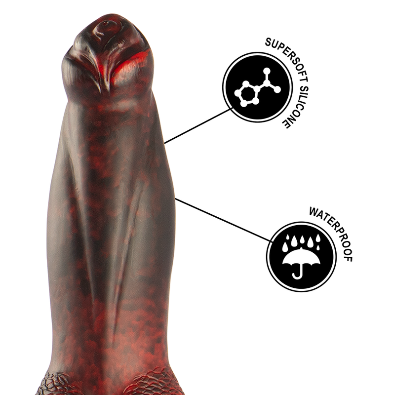 EPIC - PROMETHEUS DILDO TITAN EN FLAMMES TÉLÉCOMMANDE RECHARGEABLE