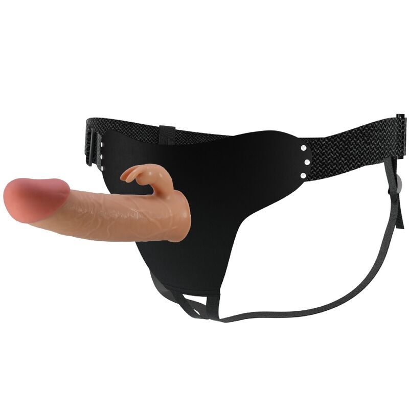 PRETTY LOVE - MAVIS HARNAIS SLIP UNIVERSEL AVEC GODE 19 CM NATUREL