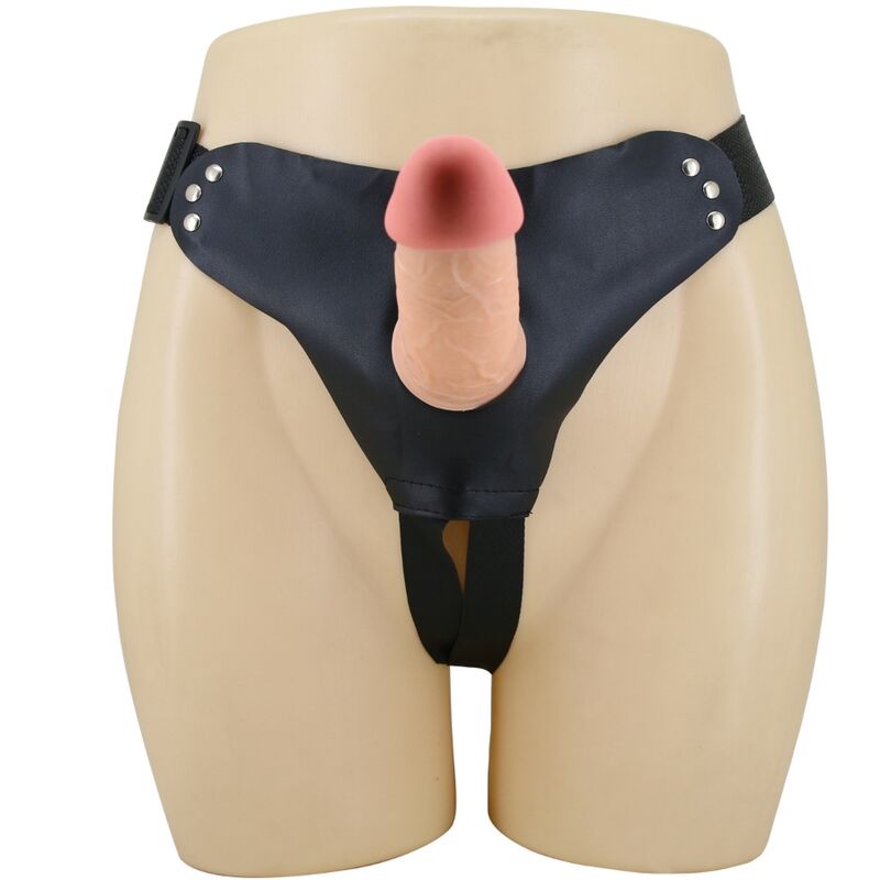 PRETTY LOVE - MAVIS HARNESS UNIVERSAL SLIP MET DILDO 19 CM NATUURLIJK