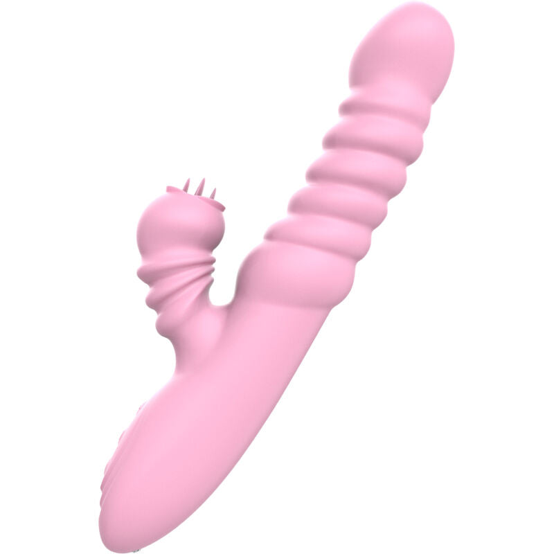 ARMONY - MULTIFUNCTIONELE VIBRATOR MET STIMULERENDE TONG, WARMTE-EFFECT, ROZE
