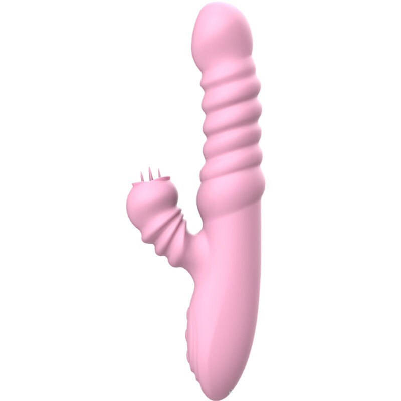 ARMONY - MULTIFUNCTIONELE VIBRATOR MET STIMULERENDE TONG, WARMTE-EFFECT, ROZE