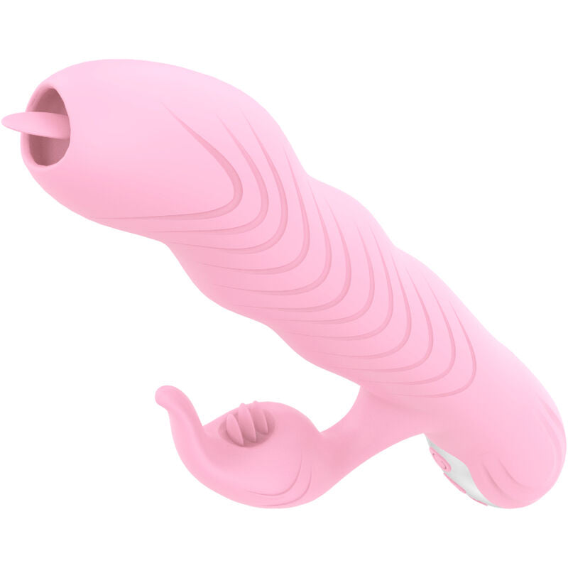 ARMONY - MARCIA VIBRATOR &amp; KEELVERWARMEND DUBBELE TONGEFFECT ROZE