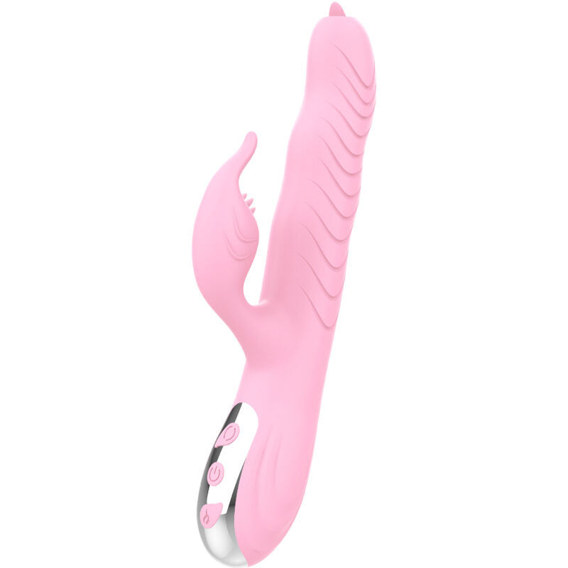 ARMONY - VIBRATEUR MARCIA &amp; GORGE DOUBLE LANGUE EFFET CHAUFFANT ROSE