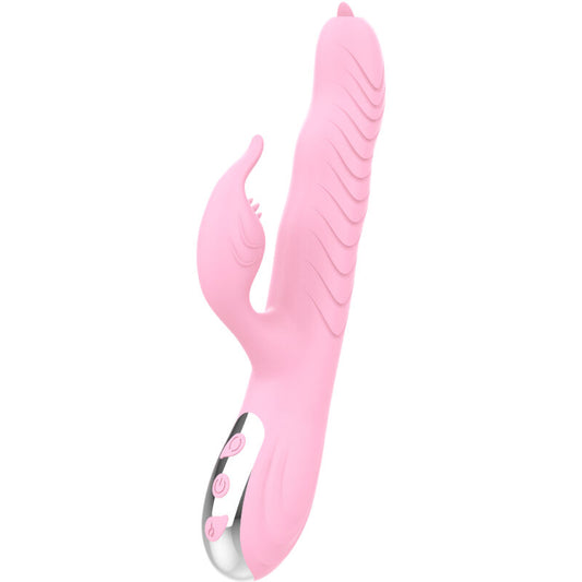ARMONY - VIBRATEUR MARCIA &amp; GORGE DOUBLE LANGUE EFFET CHAUFFANT ROSE