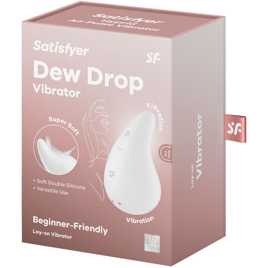 SATISFYER - VIBRATEUR DEW DROP LAY ON BLUE