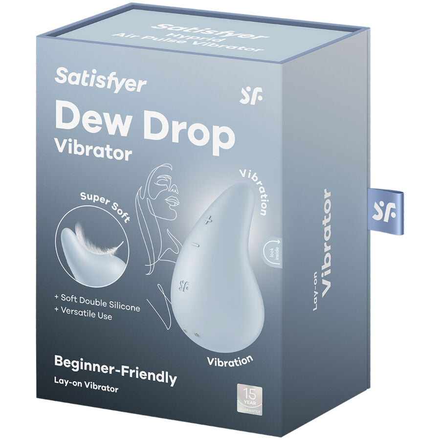 SATISFYER - DAUWDRUPPELS VIBRATOR LAY-ON BLUE