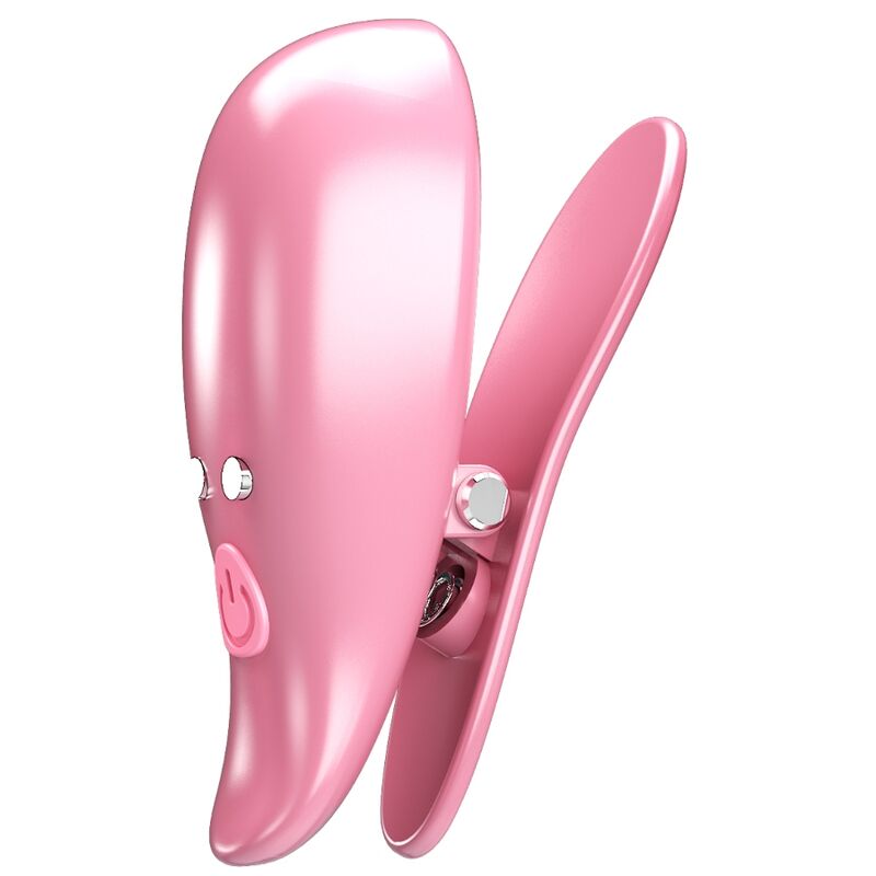 PRETTY LOVE - BLAD VIBRERENDE TEPELKLEMMEN ROZE
