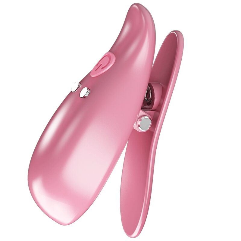 PRETTY LOVE - BLAD VIBRERENDE TEPELKLEMMEN ROZE