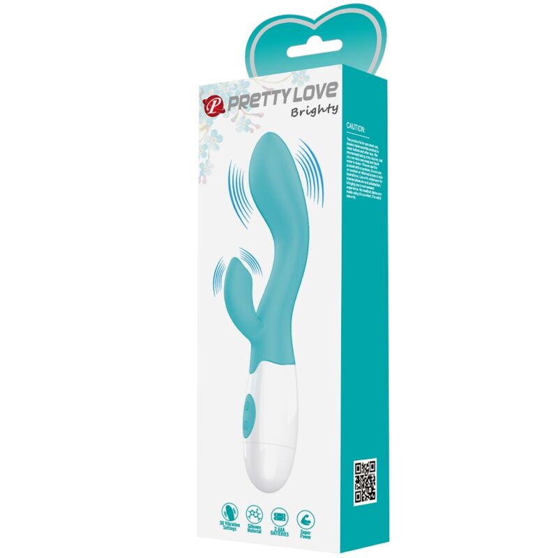 PRETTY LOVE - VIBRATEUR POINT G LUMINEUX, VERT AQUA